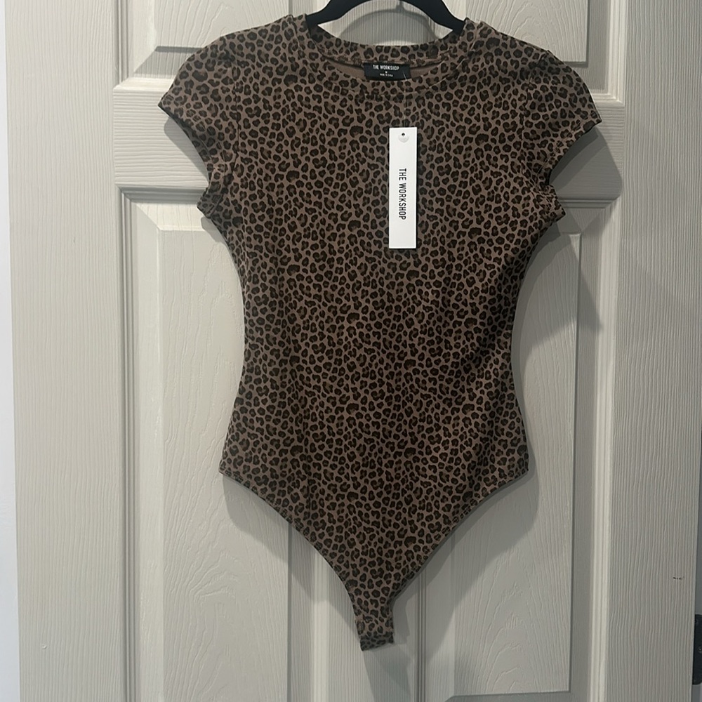 Workshop Republic Clothing Leopard Print Bodysuit